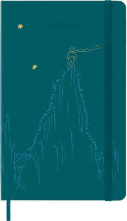Le Petit Prince Planner 2022/2023 18-Month, Weekly, Mountain Green - Front view