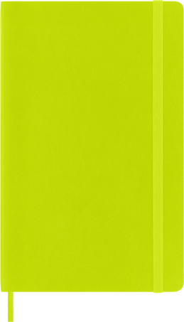 Classic Notebook Soft Cover, Lemon Green - Front view