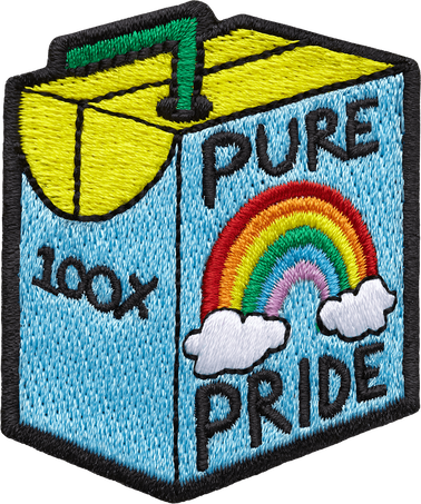 Stick-on Patch by Ashton Attzs Stick to Pride, 100% Pure Pride, Juice - Front view