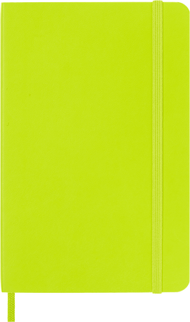 Classic Notebook Soft Cover, Lemon Green - Front view