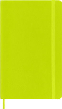 Classic Notebook Soft Cover, Lemon Green - Front view