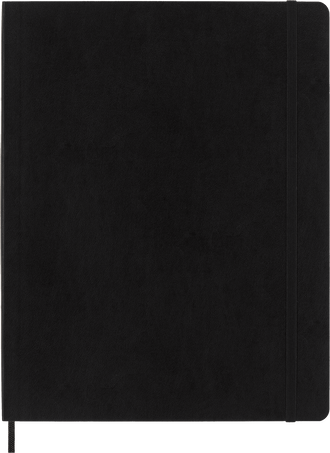 Classic Notebook Soft Cover, Black - Front view