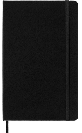 Classic Notebook Hard Cover, Black - Front view