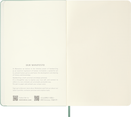 NTBK PLAIN LG SAGE GREEN+TEXT HARD