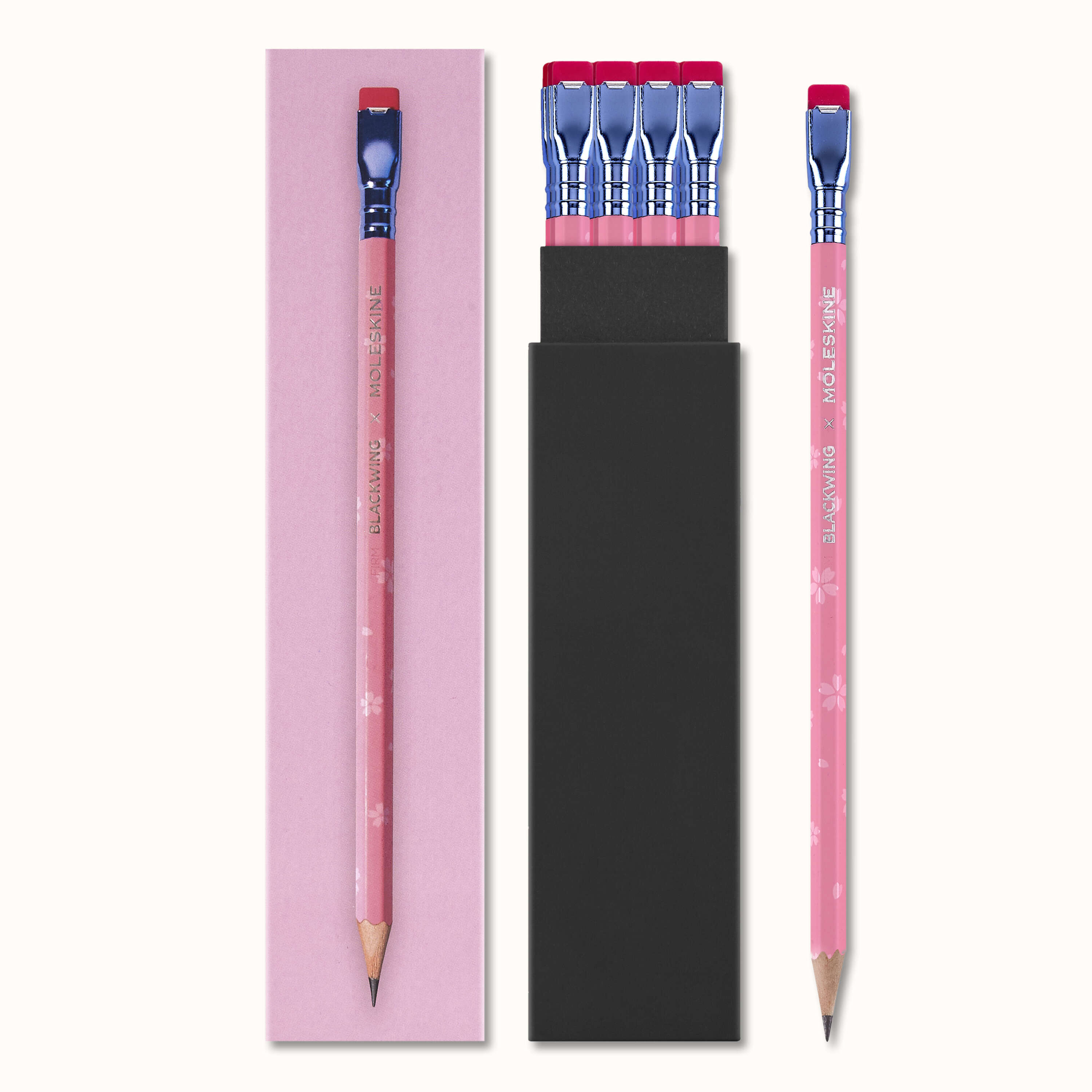 Sakura Pencil Set 12 Firm Blackwing Pencils with Gift Box Pink