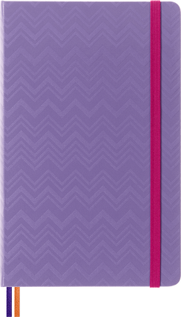 Missoni Planner 2023 Weekly 12-Month, Lilac Chevron - Front view