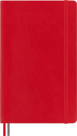 Classic Notebook Expanded Soft Cover, Scarlet Red - Front view