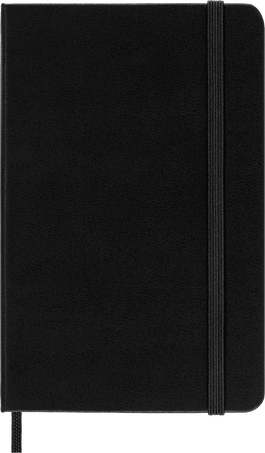 Classic Notizbuch Fester Einband, Schwarz - Front view