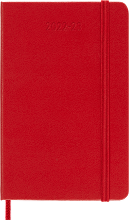 Classic Planner 2022/2023 Weekly 18-Month, Scarlet Red - Front view