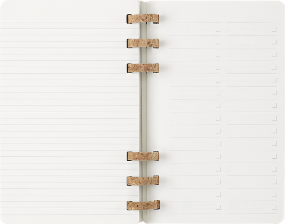 12M SPIRAL PLANNER L BLACK SOFT