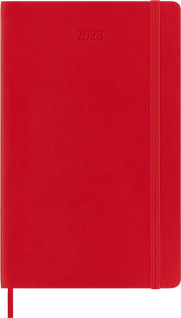 Classic Planner 2023 Weekly 12-Month, Scarlet Red - Front view