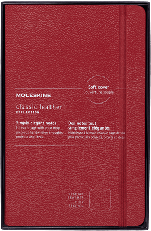 LC NB LEATHER LG RUL SFT OP.BOX BORD.RED