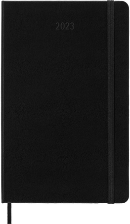 Classic Planner 2023 12M WKLY NTBK LG BLK HARD