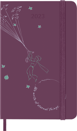 Le Petit Prince Planner 2023 12-Month, Weekly, Birds Purple - Front view