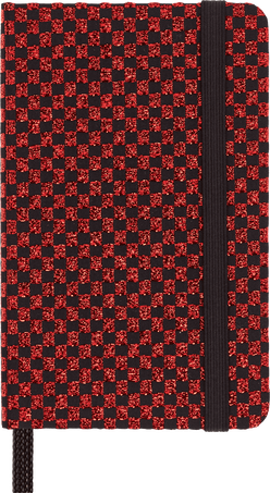 Cuaderno Shine XS, liso, tapa dura, con caja de regalo, Rojo - Front view