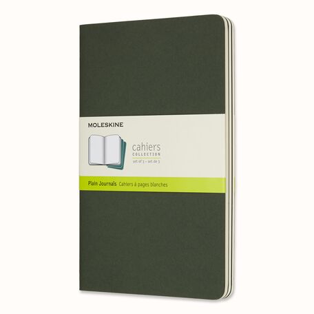 Moleskine Cahiers Squared Journals (Set of Three)