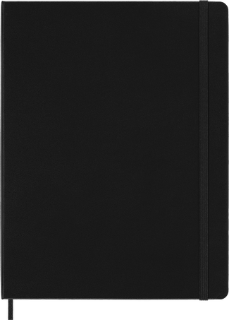 Classic Notebook Hard Cover, Black - Front view