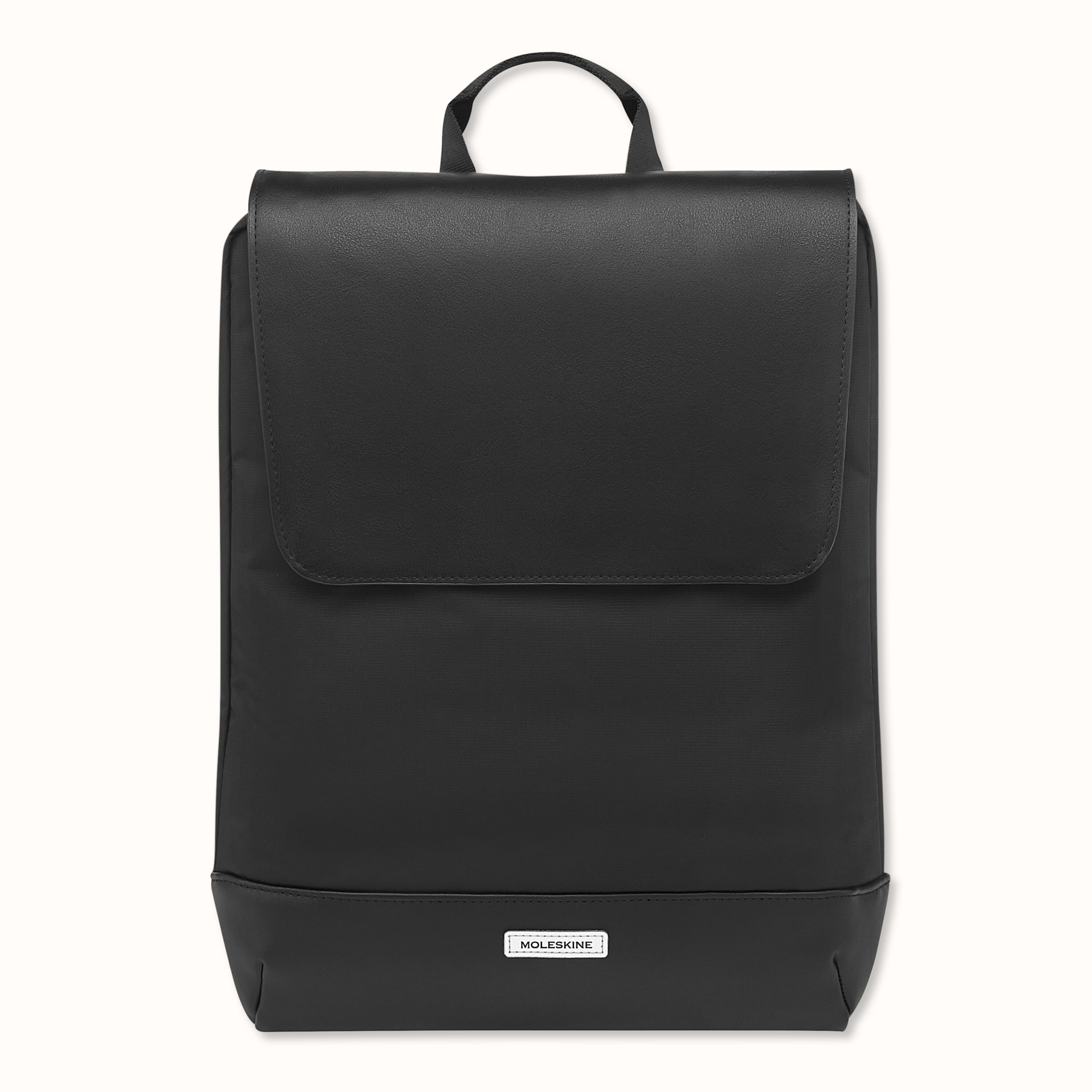 slim black backpack