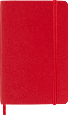 Classic Notebook Soft Cover, Scarlet Red - Front view