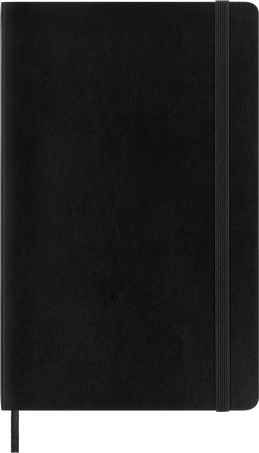 Classic Notizbuch Weicher Einband, Schwarz - Front view