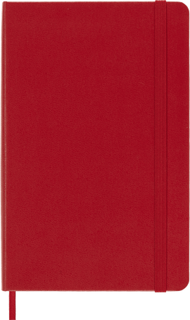 Classic Notebook Hard Cover, Scarlet Red - Front view