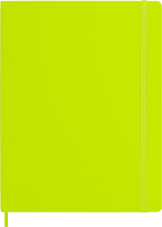 Classic Notebook Soft Cover, Lemon Green - Front view