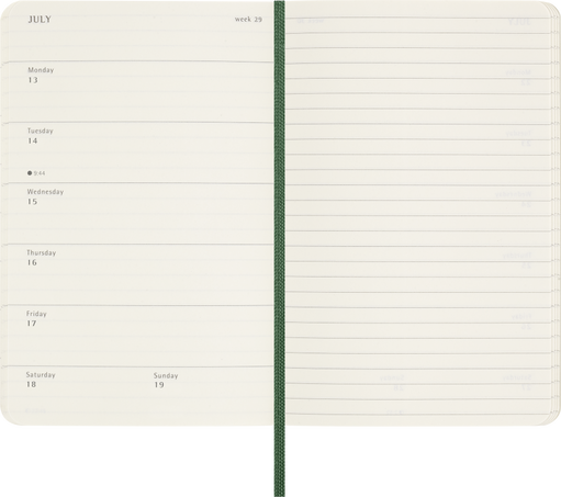 12M WKLY NTBK PK MYRTLE GREEN SOFT