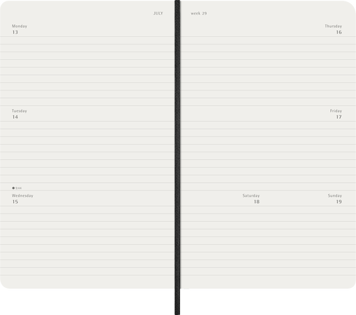 12M WKLY HOR LG BLK SOFT