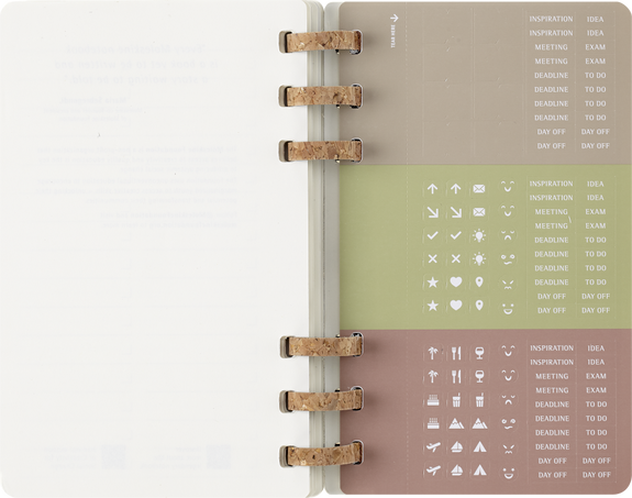 12M SPIRAL PLANNER L BLACK SOFT