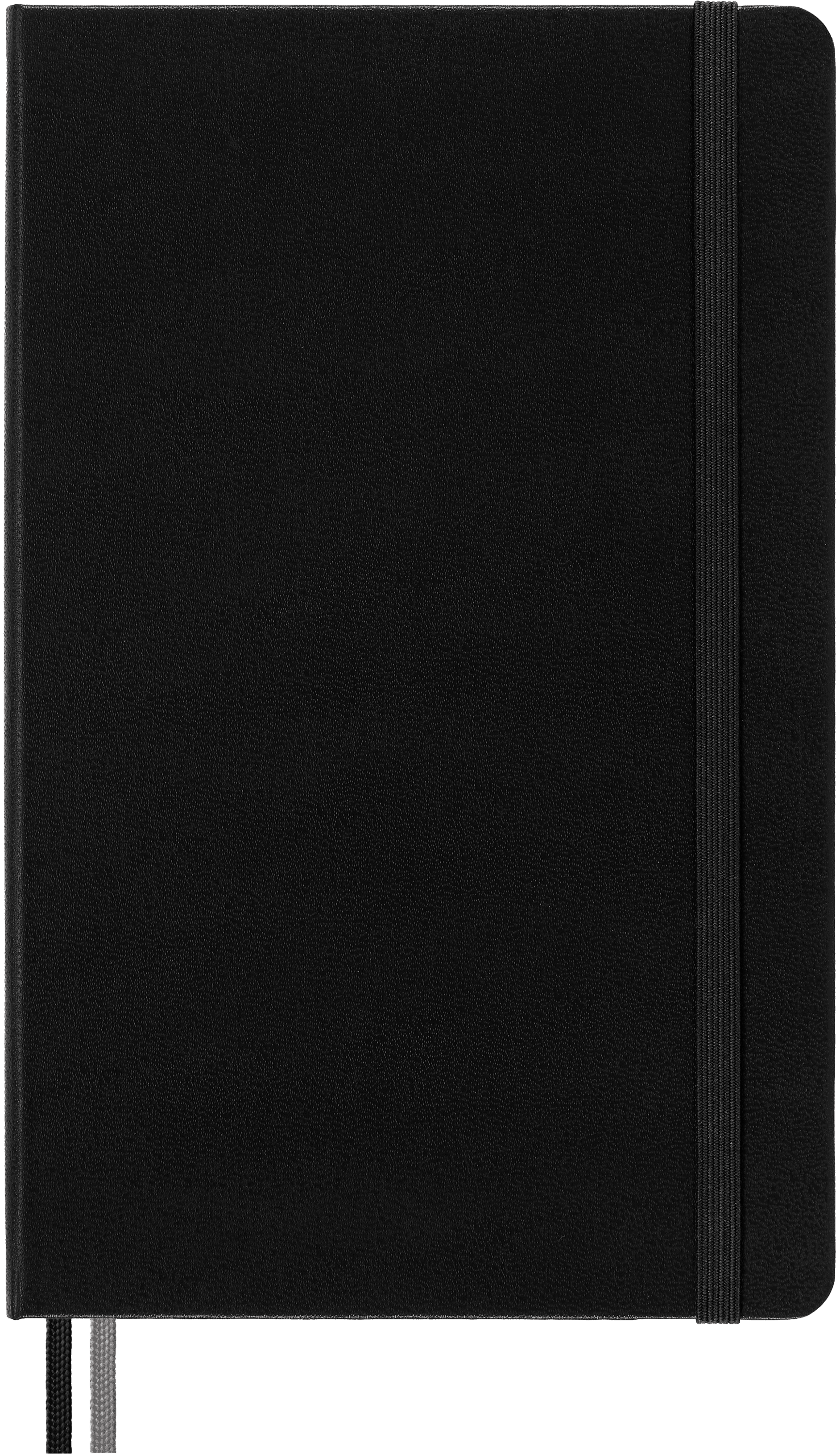 Squared/Grid Classic Expanded Notebook Hard Cover 5 x 8.25 Black 400 Pages Large