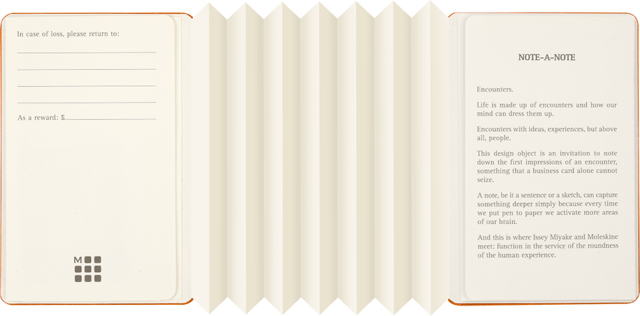 BUSINESS CARD HOLD. ORANGE ISSEY MIYAKE