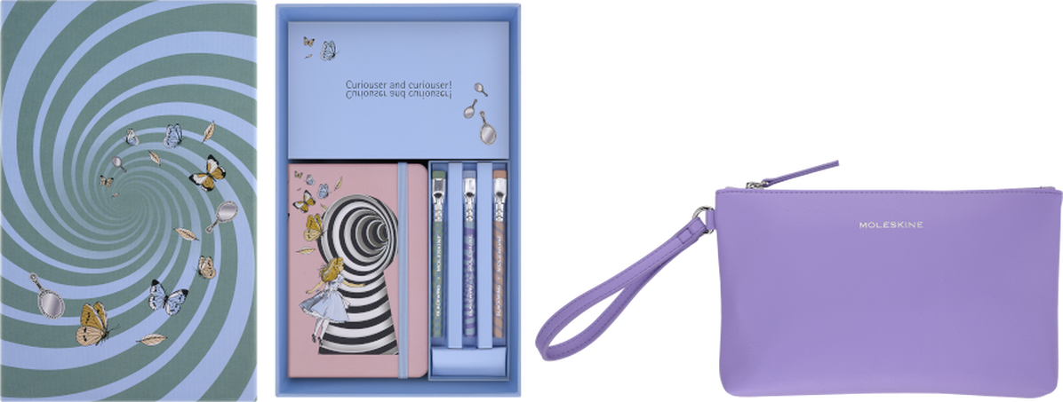 ALICE-WONDERLAND BND_NB P+POUCH+3MINI P