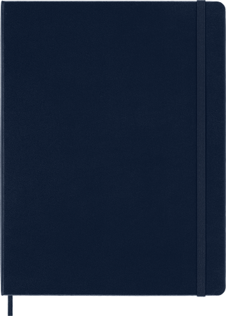 Classic Notebook Hard Cover, Sapphire Blue - Front view