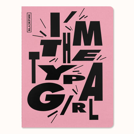 CAHIER JNLS XL PLAIN BLACKPINK