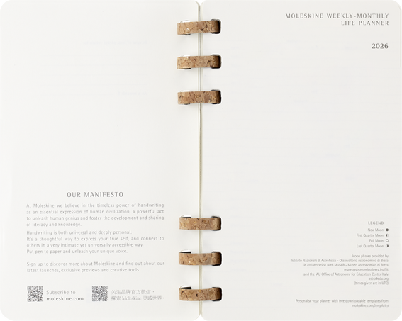 12M SPIRAL PLANNER L BLACK SOFT