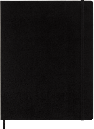 Classic Notebook Hard Cover, Black - Front view