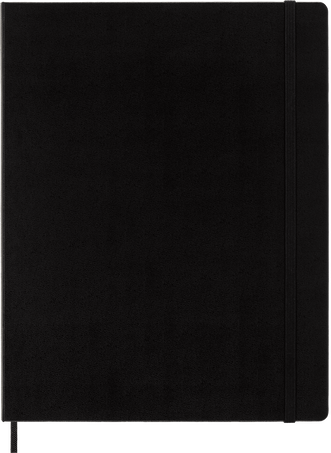 Classic Notizbuch Fester Einband, Schwarz - Front view