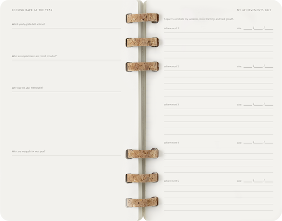 12M SPIRAL PLANNER L BLACK SOFT