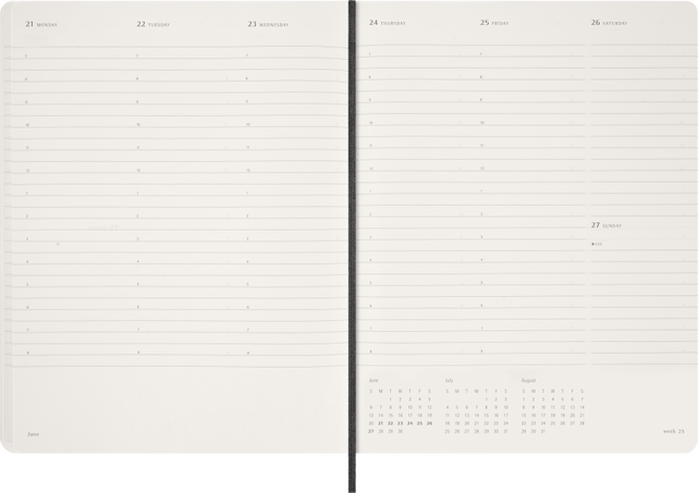 ESSENTIAL PLANNER WKLY VERT XXL BLACK