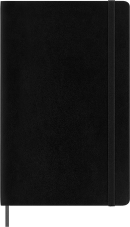 Smart notebook Large Soft cover, plain, Black - Front view