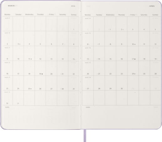 12M DAILY LG PASTEL LILAC HARD