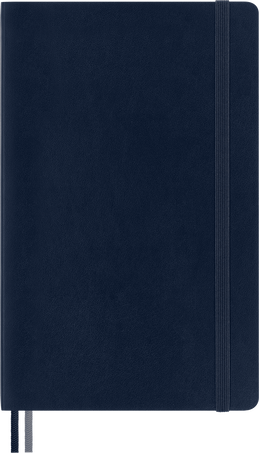 Записная книжка Classic, увеличенная Мягкая обложка, Синий Cапфир - Front view