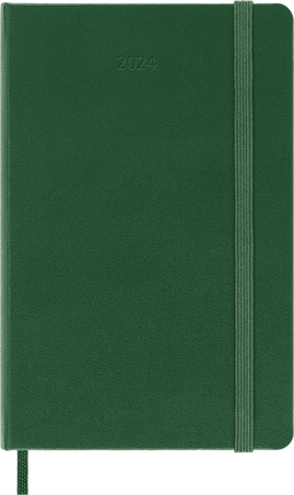 Agenda Classic 2024 Pocket Settimanale, copertina rigida, 12 mesi, Verde Mirto - Front view