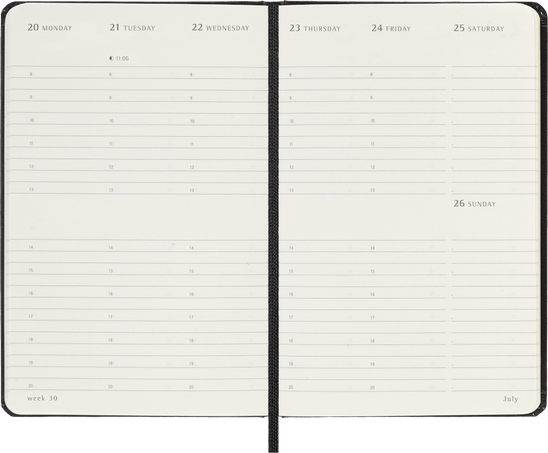 12M WKLY VERT PK BLK HARD