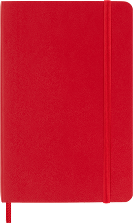 Classic Notebook Soft Cover, Scarlet Red - Front view