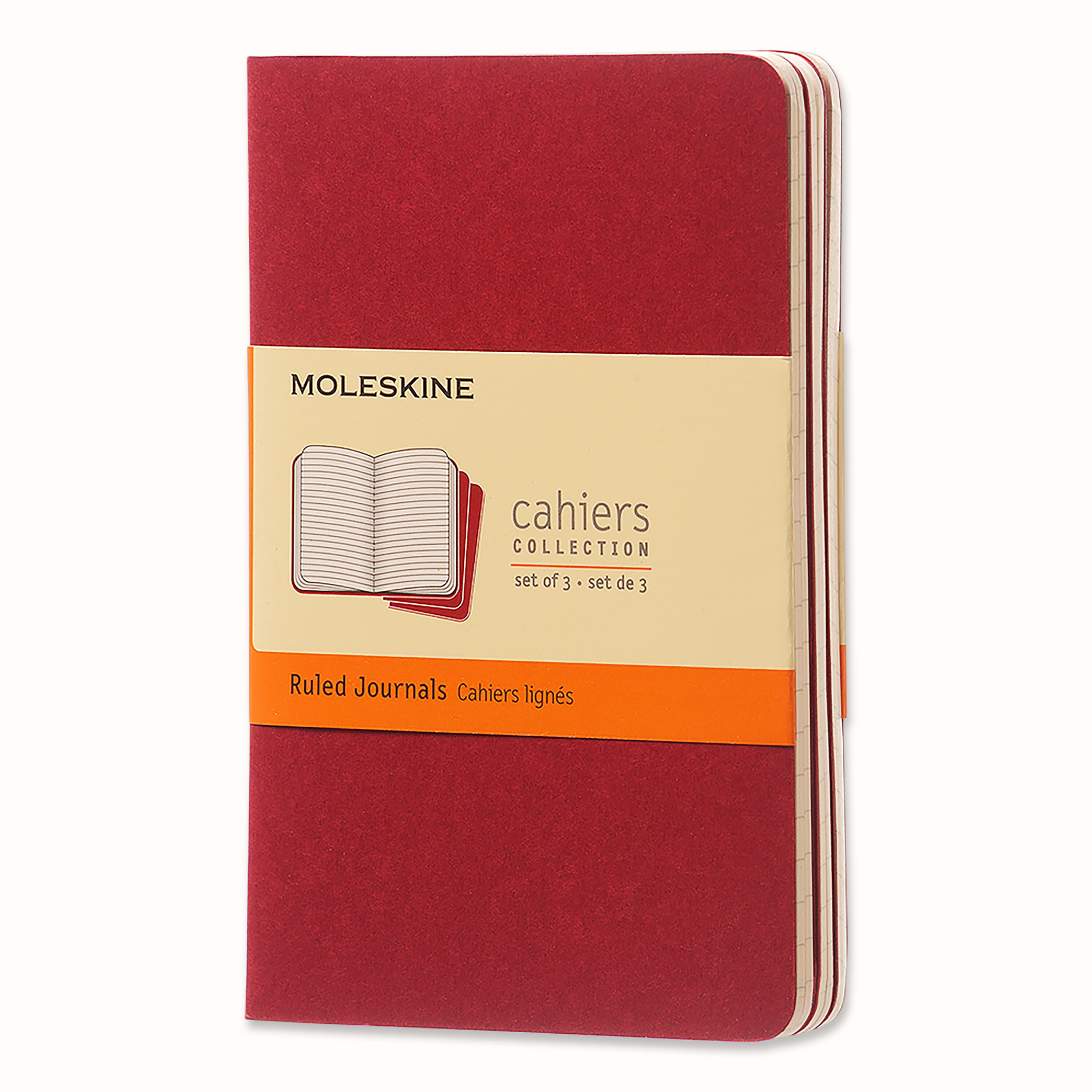 Cahier Journals Set of 3 Cranberry Red | Moleskine