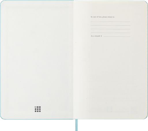 12M WKLY NTBK LG AQUAMARINE HARD