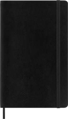 Classic Notebook Soft Cover, Black - Front view