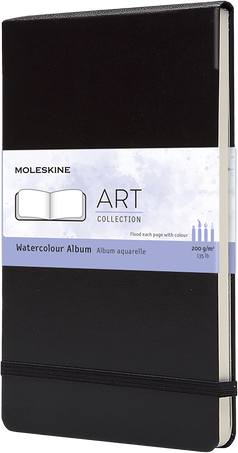 Álbum para acuarelas Colección Art, Negro - Front view