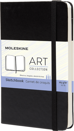Sketchbook Art Collection, Black - Front view